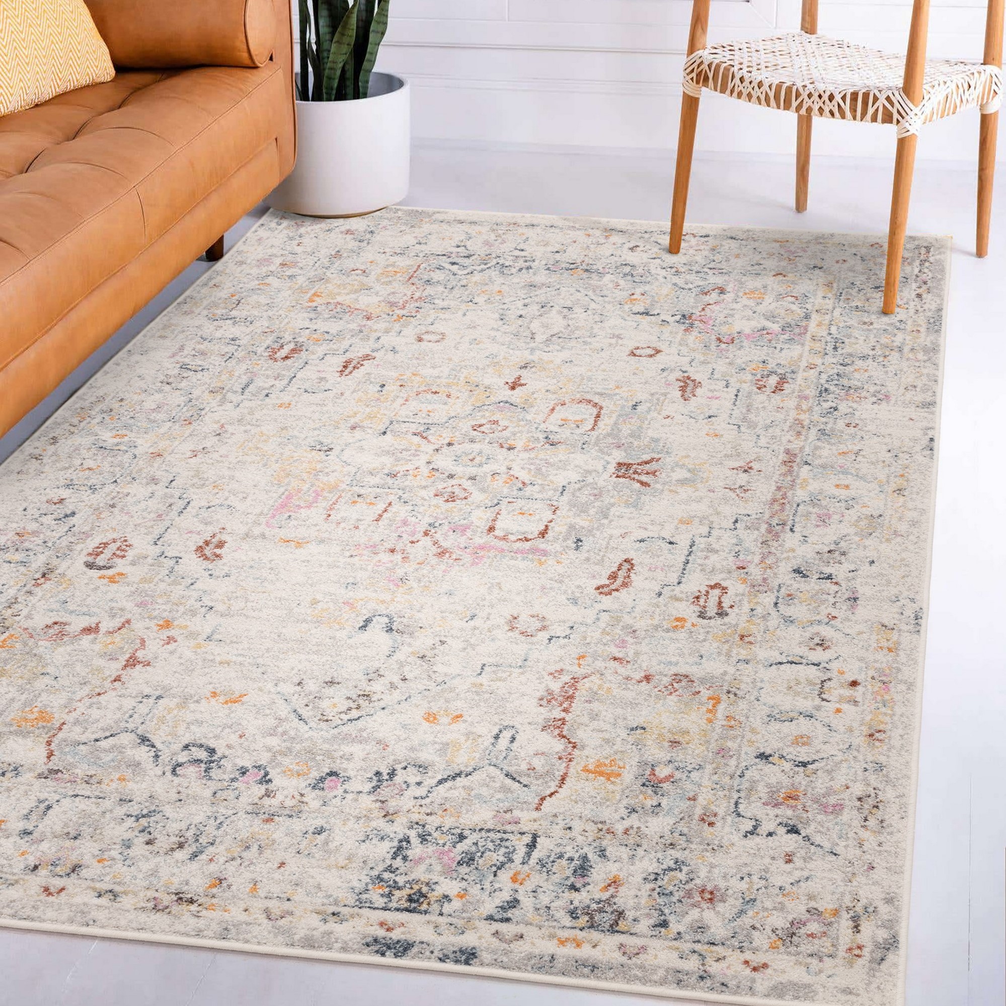 Flores Laleh Fr08 Traditional Persian Floral Rugs In Multi